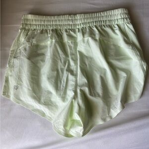 Athleta Hustle 3” short Lime Green, lightly worn